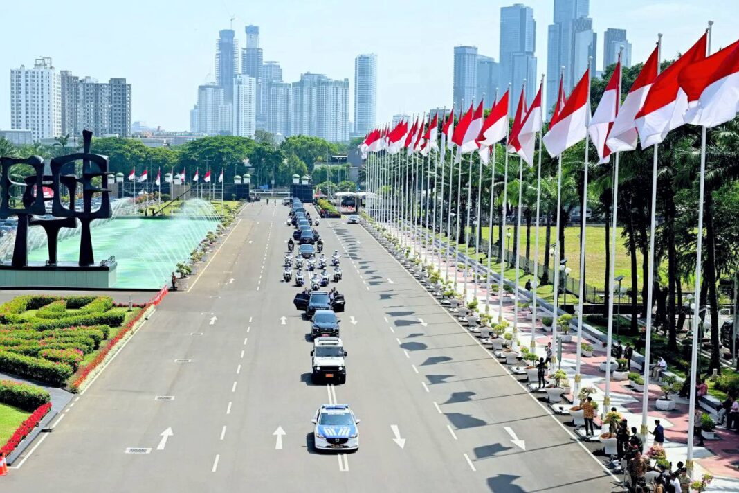 Prabowo Sidang Paripurna Majelis Permusyawaratan Rakyat (MPR) pelantikan Presiden dan Wakil Presiden, di Gedung MPR/DPR, Jakarta, Minggu (20/10).