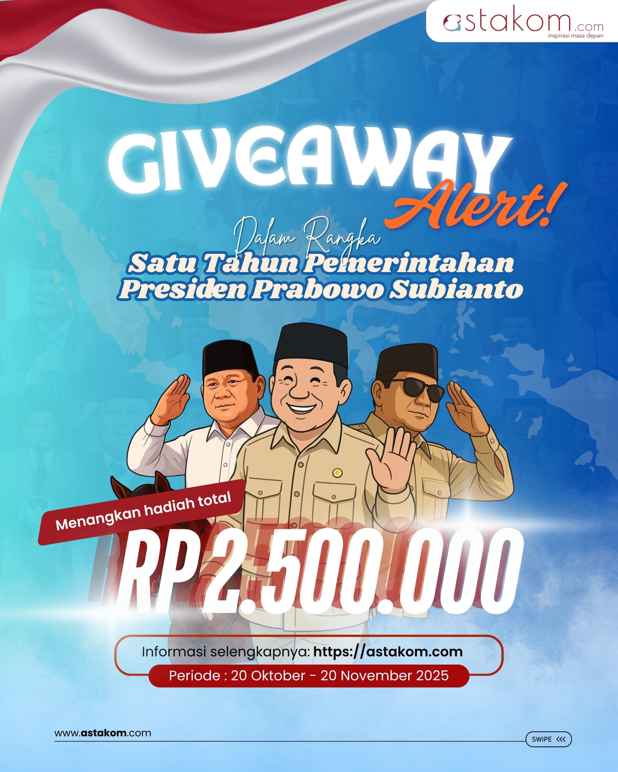 Giveaway Dalam Rangka Satu Tahun Pemerintahan Presiden Prabowo Subianto